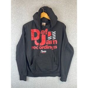 Def Jam Hoodie Mens Small Hiphop Rap Record Label Rick Rubin Recordings Pullover